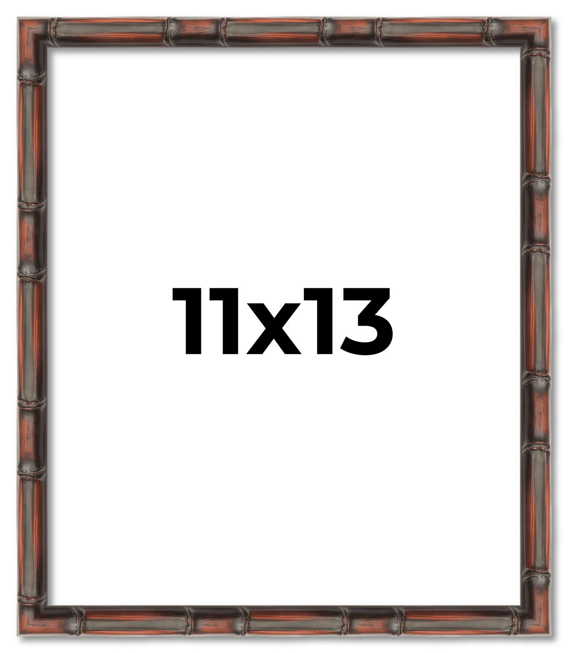11x13 Bamboo Picture Frame with UV-Resistant Acrylic & Acid Free Backing, Available in 4 Finishes - Brown, Black, Gold, and Natural